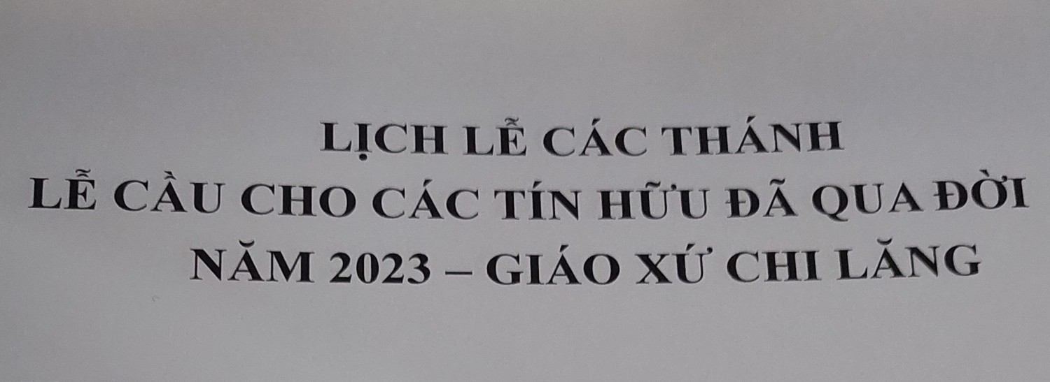 Lịch Lễ Tháng 11/2023